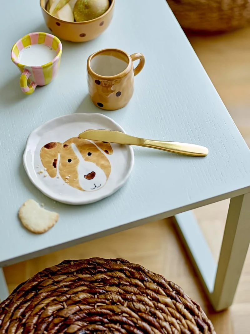 BLOOMINGVILLE Mini Fenix Dog Tableware Brown Stoneware (82057644)