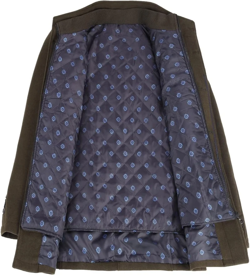 YOUTHUP Herren Mantel mit Winterweste Kurzer Wolle Wintermantel Winter Outdoor Dicker Wollmantel L B