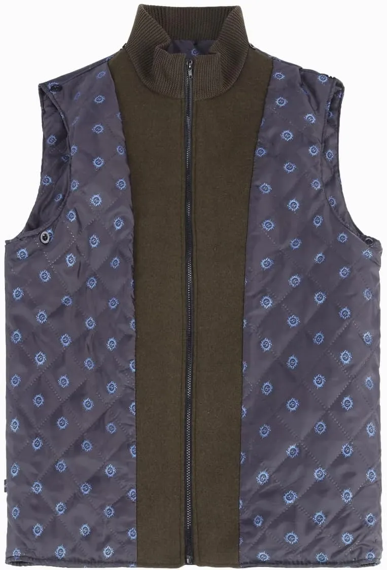 YOUTHUP Herren Mantel mit Winterweste Kurzer Wolle Wintermantel Winter Outdoor Dicker Wollmantel L B