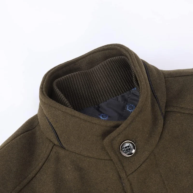 YOUTHUP Herren Mantel mit Winterweste Kurzer Wolle Wintermantel Winter Outdoor Dicker Wollmantel L B