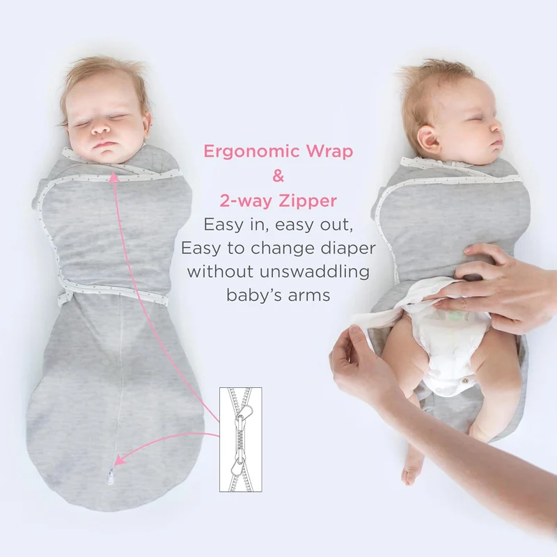 SwaddleDesigns Unisex Baby Omni 6-Wege Omni (1er Pack) Small (2.7-6.4 kg) Meliertes Haferflocken, Sm
