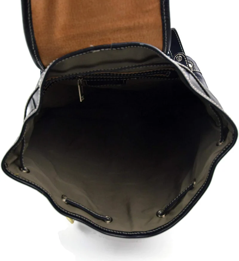 Rucksack leder blau rucksack damen herren reisetasche kalbsleder rucksack leder rucksack schulrucksa