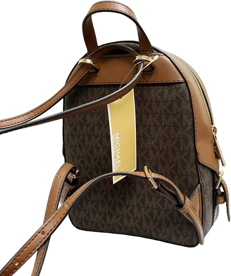 Michael Kors Jaycee XS Mini Convertible Rucksack MK Signature Crossbody Braun, Braun