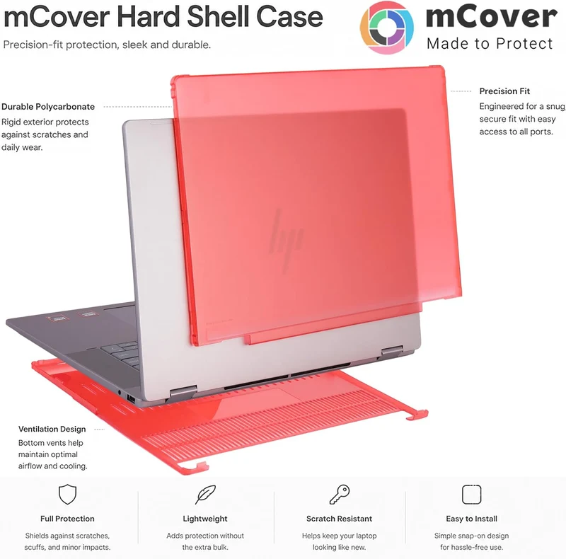 mCover Nur kompatibel mit HP OmniBook X Flip 16-ASxxxx 16-AUxxxx 16-ARxxxx 16-BExxxx 2-in-1 Windows-