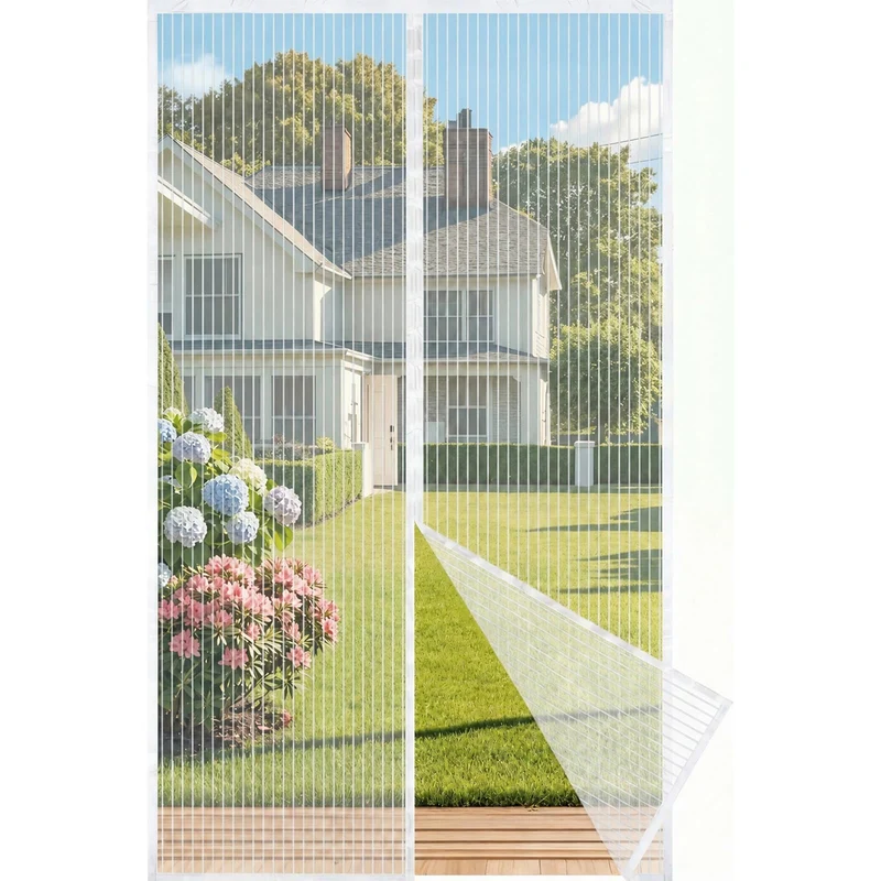 Fliegengitter Balkontür Magnet, Fliegengitter Tür 90x200cm, Weiss Weiss 90*200, Weiss 90*200