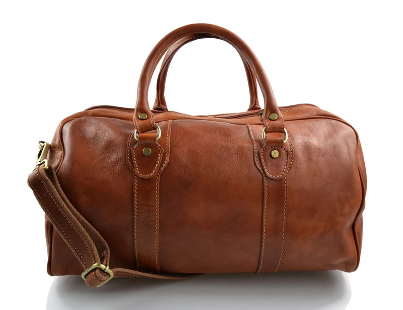 Leder reisetasche manner damen mit griffen schultertasche leder honig tasche made in Italy weekend t