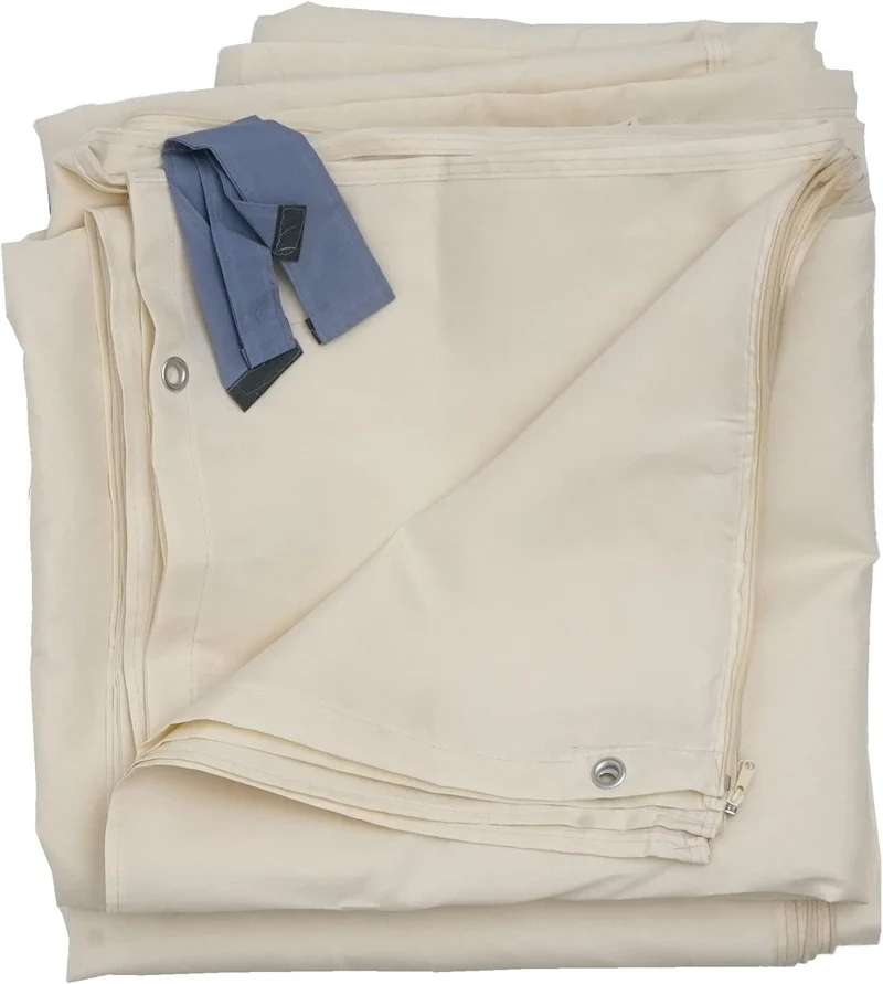 Mendler 4er-Set Seitenwand für Pergola Cadiz-AM, Polyester - Creme, Creme