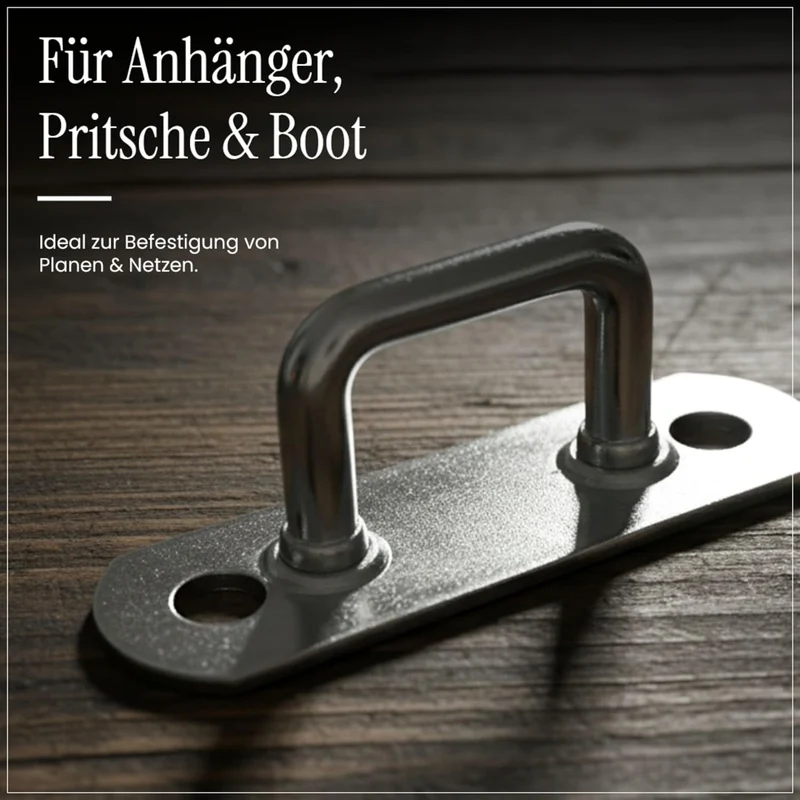 EnB Riemenkrampe 15x34 mm – 20 Stück verzinkte Planenhaken Made in Germany – extrem widerstandsfähig