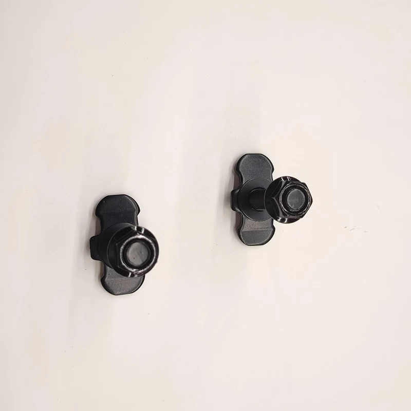 Schraubfitting Airlineschiene, 6 Stück M10x45 Endbeschlag Single | Airlineschiene Fitting Zurrschien