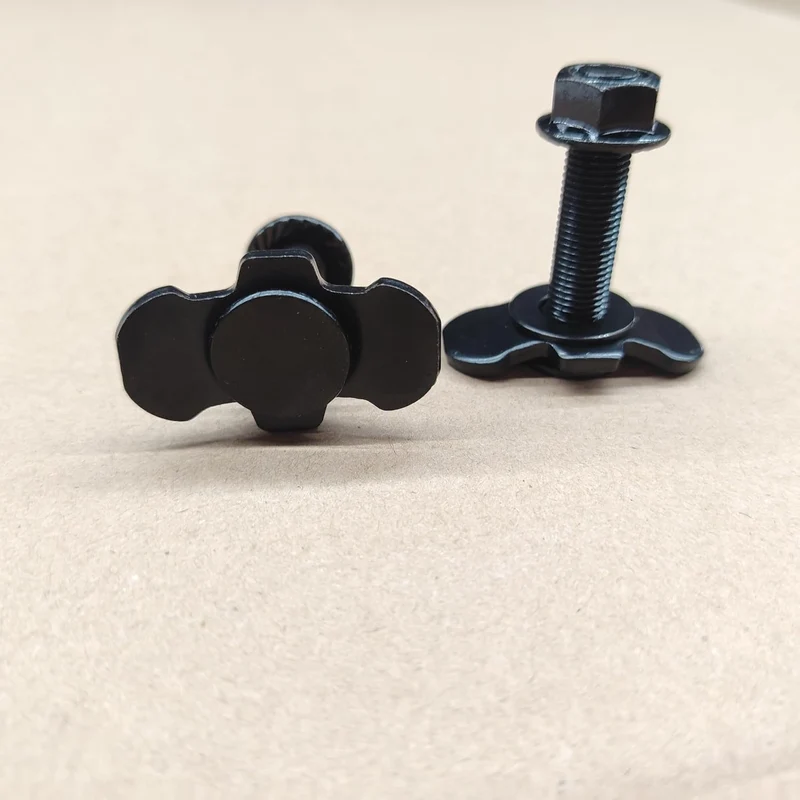 Schraubfitting Airlineschiene, 6 Stück M10x45 Endbeschlag Single | Airlineschiene Fitting Zurrschien
