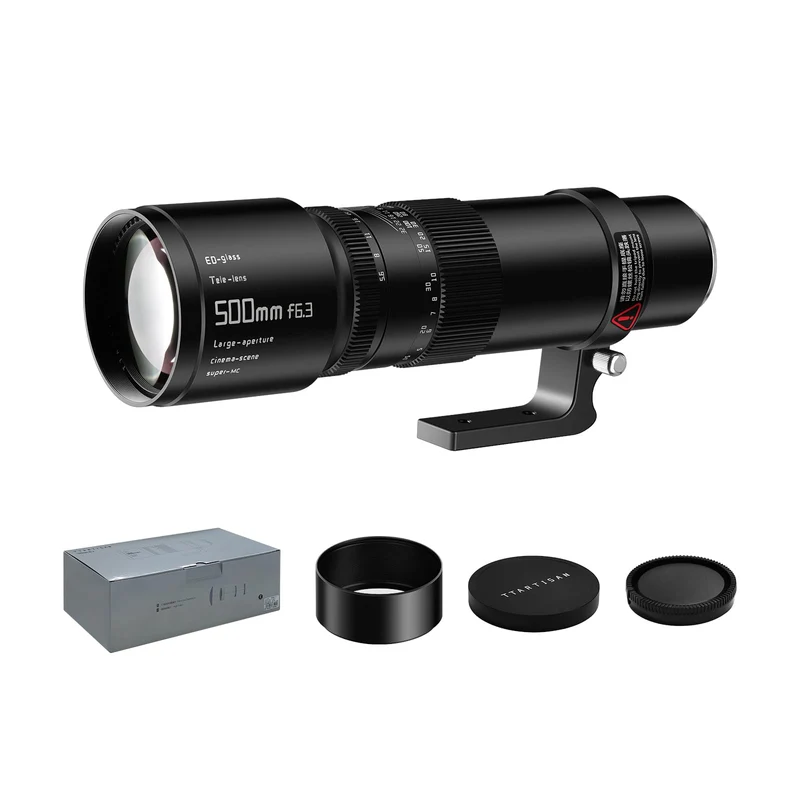 TTARTISAN 500 mm F/6.3 Teleobjektiv für L-Mount, Vollbild, manueller Fokus, Prime-Superteleobjektiv,