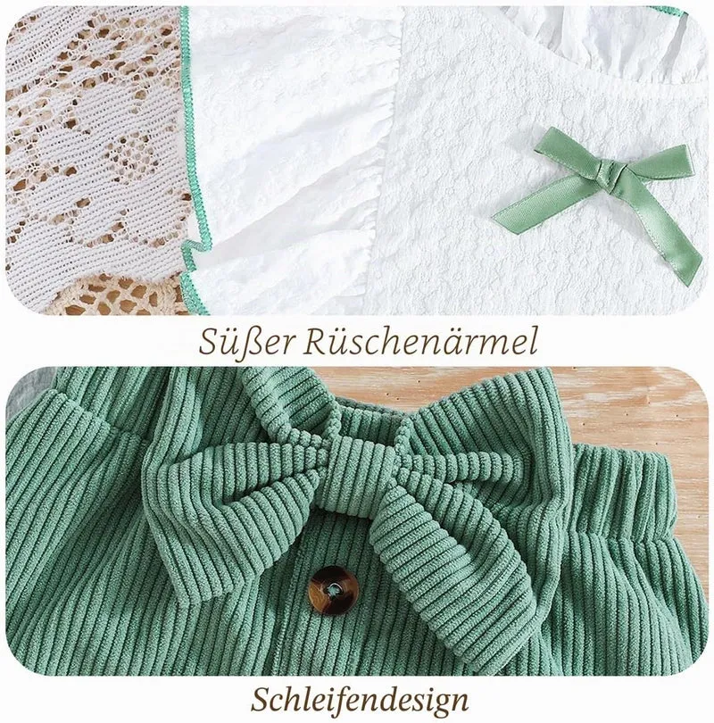 Kleinkind Baby Mädchen Outfits Rüschen Ärmellose Hemden Tops + Elegant Schleife Mini Rock 2 Stück Fr