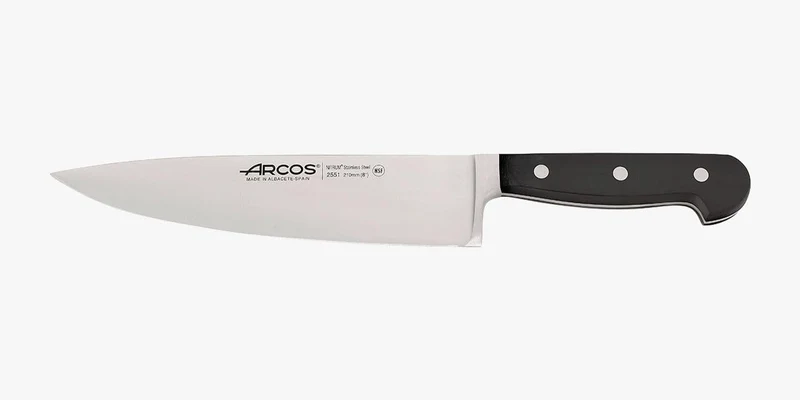 Arcos 255100 Serie Clasica - Kochmesser - Klinge aus Nitrum geschmiedetem Edelstahl 210 mm - HandGri