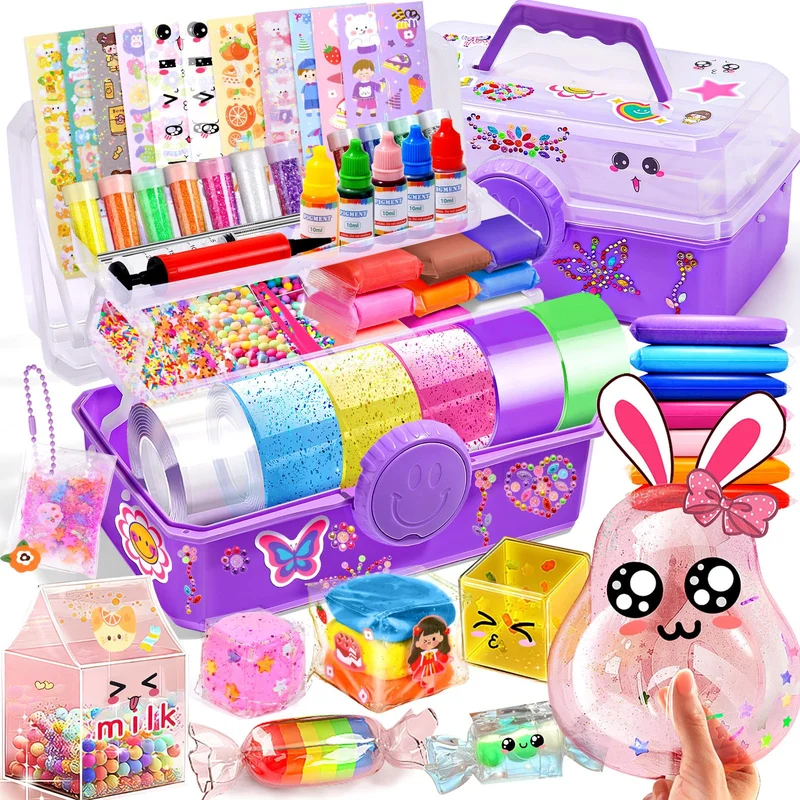 vamei Nano Tape Bubbles Set Bastelkoffer Bastelset Kinder Pro, Pro
