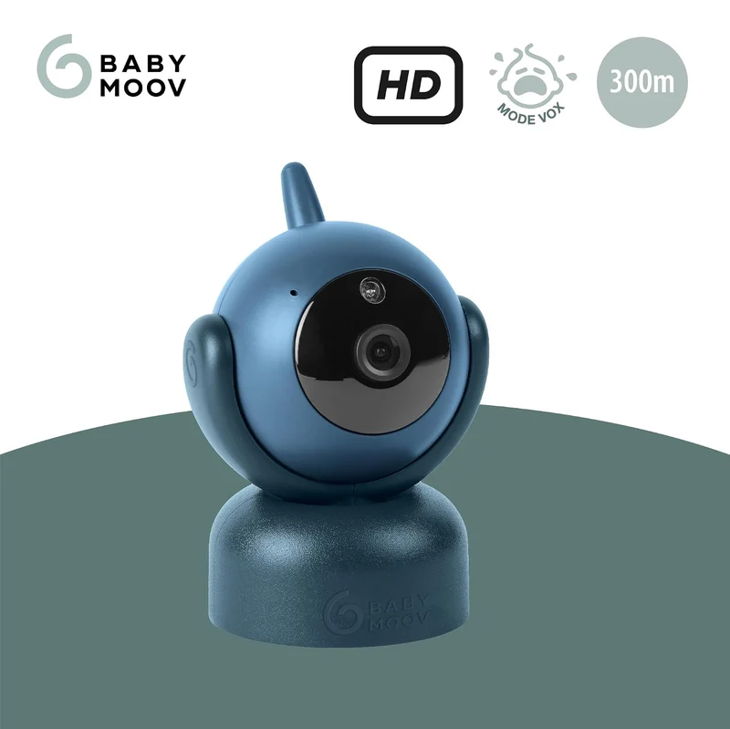 Babymoov Zusatzkamera YOO Master+ HD – 360°-Kamera, Nachtsicht & Zoom, VOX-Modus, 8 Schlaflieder, Re