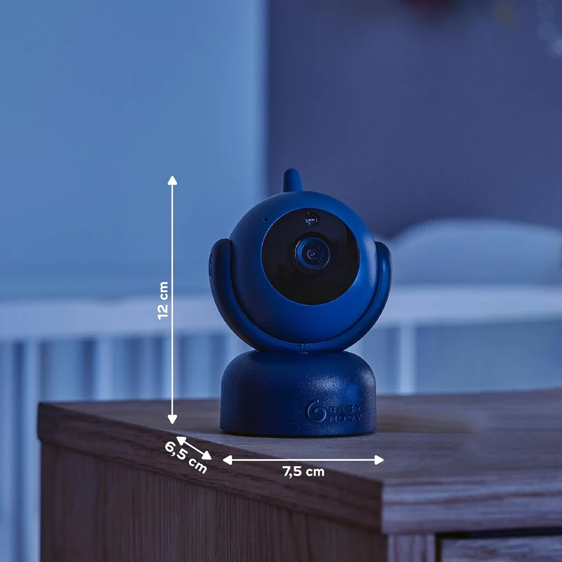 Babymoov Zusatzkamera YOO Master+ HD – 360°-Kamera, Nachtsicht & Zoom, VOX-Modus, 8 Schlaflieder, Re
