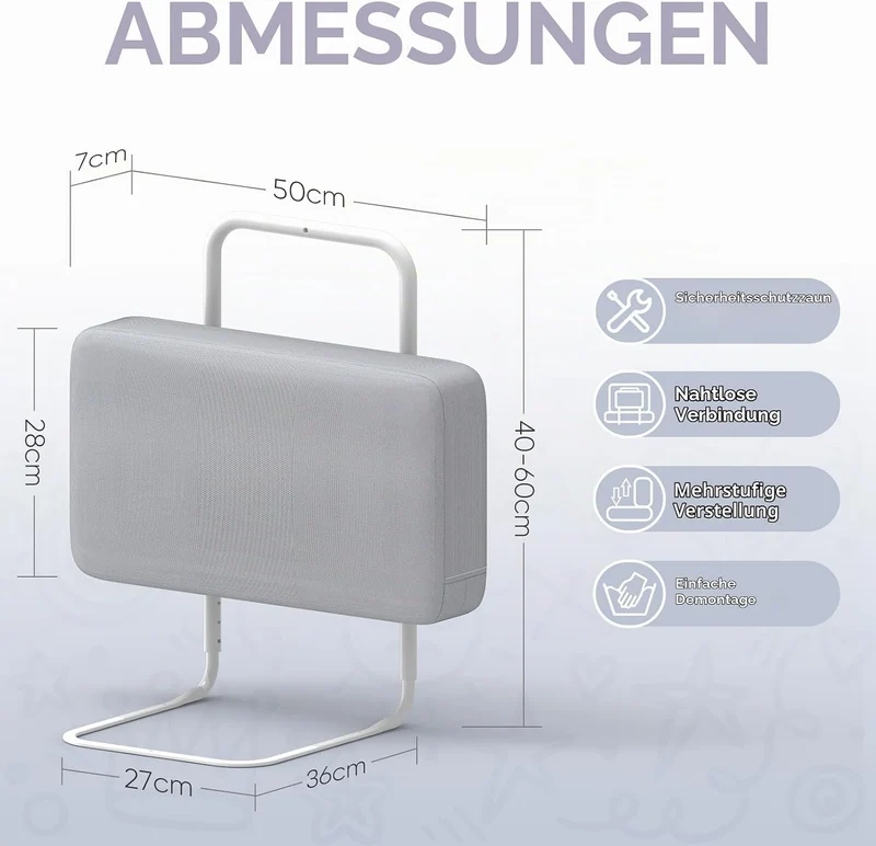 Rausfallschutz Bett Bettschutzgitte Bettgitter-Rausfallschutz & Höhenverstellbares Baby-Kinderbett m