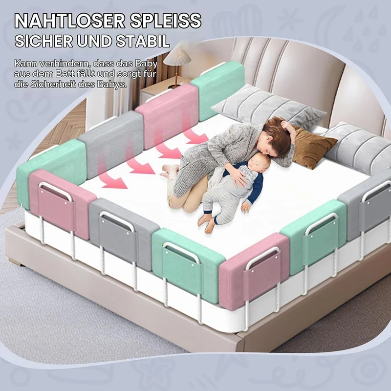 Rausfallschutz Bett Bettschutzgitte Bettgitter-Rausfallschutz & Höhenverstellbares Baby-Kinderbett m