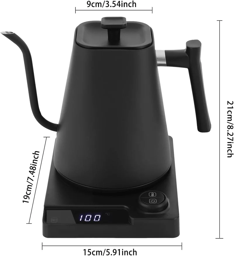 Heisswasserspender mit Echtzeit-Temperatureinstellung, Schwanenhals Wasserkocher, kitchen aid Wasser