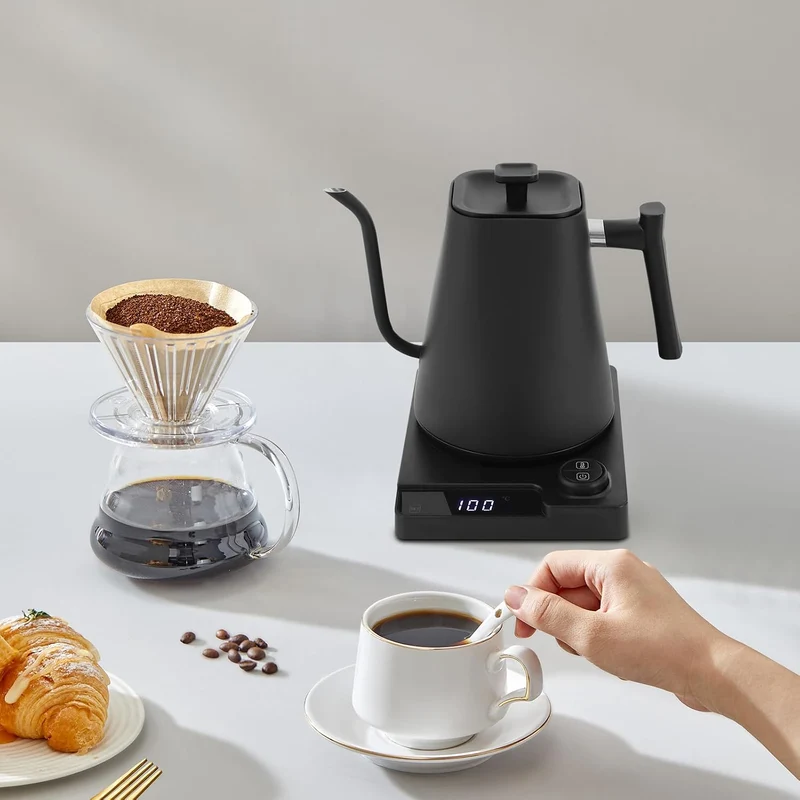 Heisswasserspender mit Echtzeit-Temperatureinstellung, Schwanenhals Wasserkocher, kitchen aid Wasser
