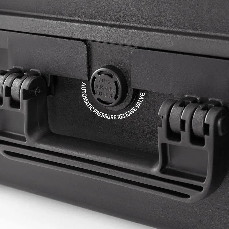 TOMcase Outdoor Schutzkoffer wasserdicht 47x37x18 cm - Hardcase Koffer IP67 Schwarz, Schwarz