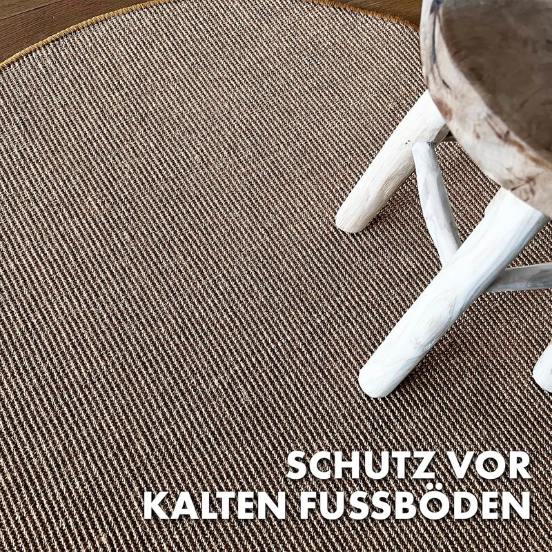 casa pura Katzen Kratzmatte rund 80cm Ø aus Natur Sisal Kratzteppich Kratzmöglichkeiten für Katzen K