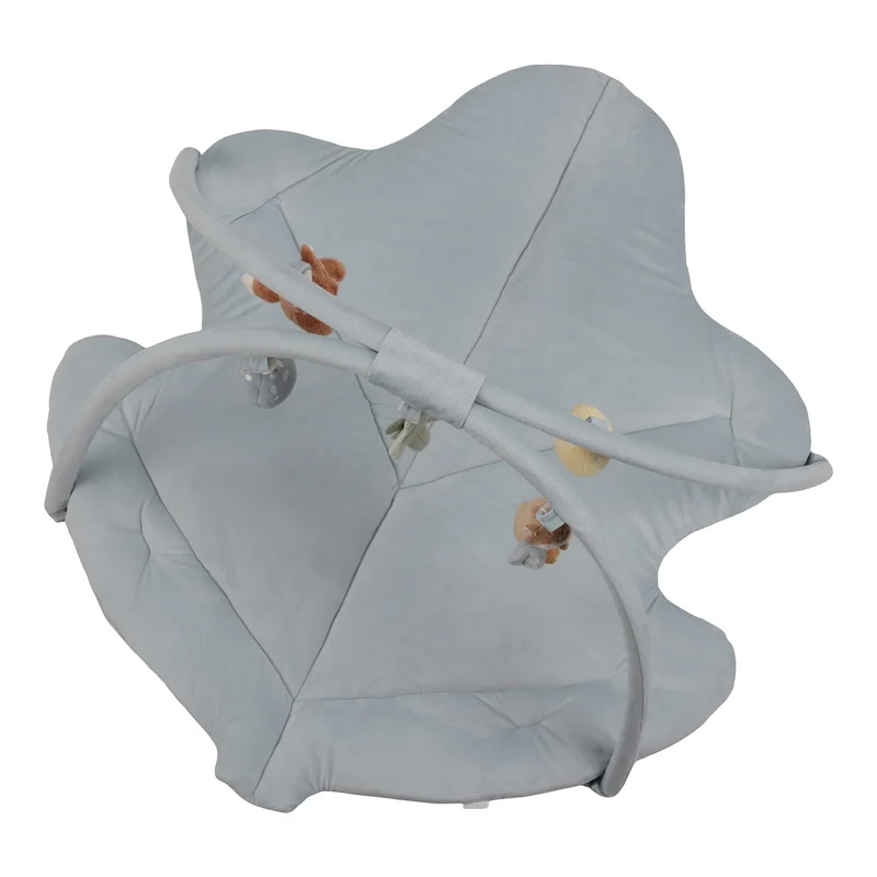 Little Dutch Krabbeldecke mit Spielbogen Activity Baby blau - Forest Friends