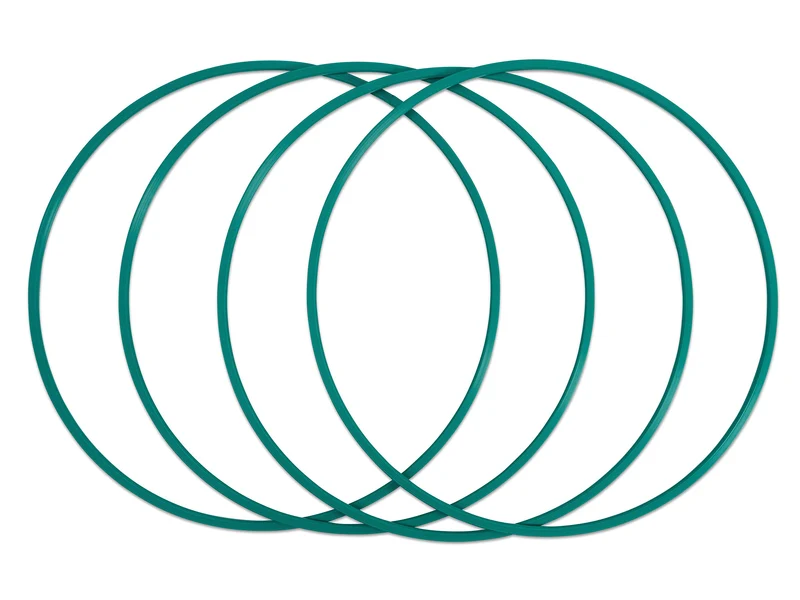 Betzold - Gymnastik-Reifen mit F.I.G Profil - Turnreifen Hula-Hoop 80 cm - grün - 4 Stück, 80 cm - g