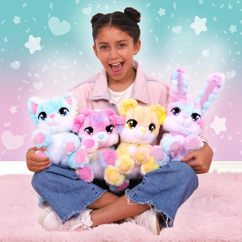 COTTON CUTIES, Überraschungs-Kuscheltiere, Zuckersüsse duftende Plüschtiere, die wie Zuckerwatte Aus