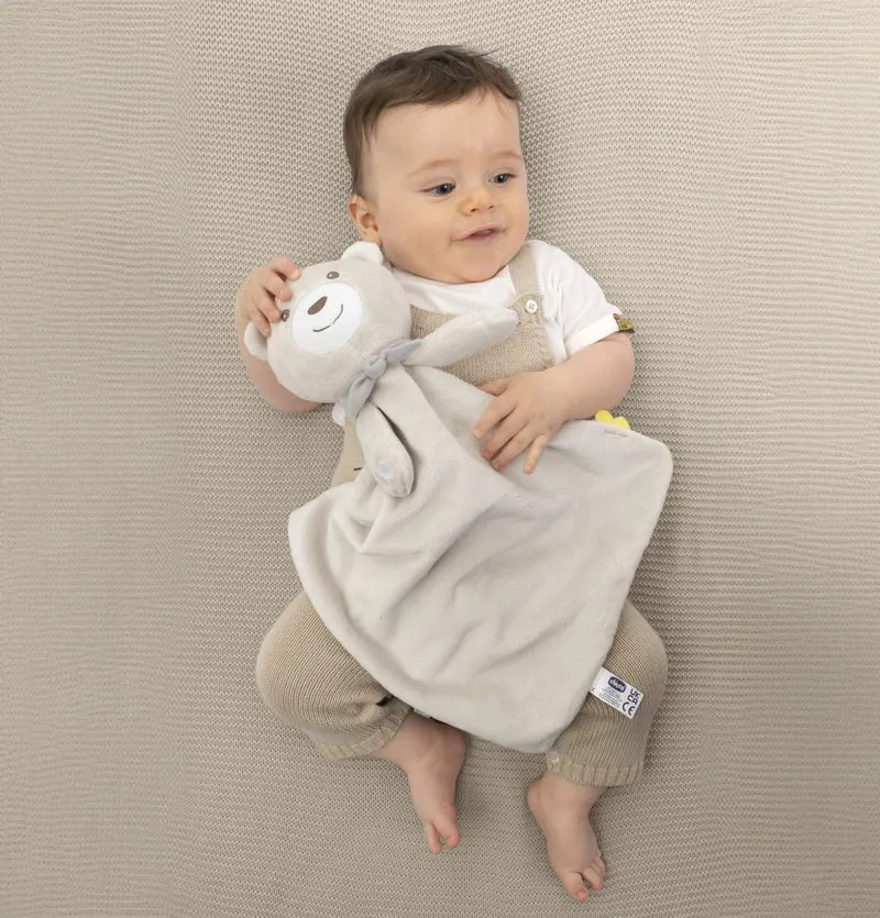 Chicco Spiel Maxi Doudou, Plüschspielzeug aus weichem Samt in Form eines Teddybären, mit klassischer