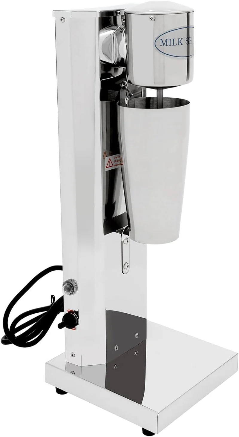 180W Milchshaker Elektrischer Standmixer 650ML Shaker Elektrisch Milch Shaker Mixer Edelstahl Protei