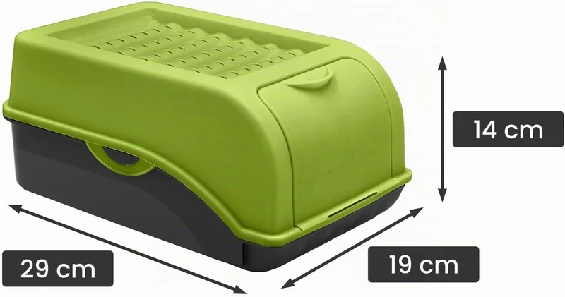 ARTECSIS® 3 x Kartoffel Aufbewahrungsbox mit Deckel für 2,5 kg Kartoffeln (grün) - Vorratsbehälter &
