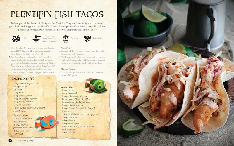 Sea of Thieves: The Cookbook: Over 80 Delicious Recipes for Fish, Meat, Vegan & Vegetarian Dishes, P