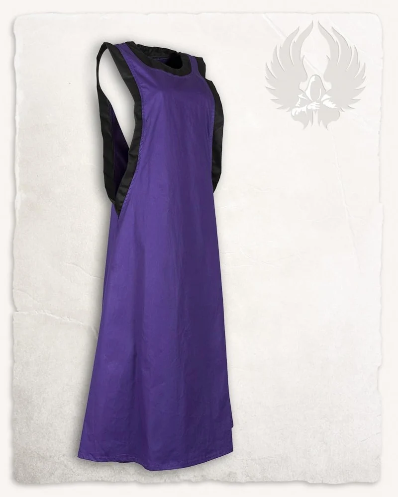 MYTHOLON Juliana Kleid Baumwolle lila, S, Kleid Mittelalter Damen, LARP, Cosplay, Wikinger S Lila, S