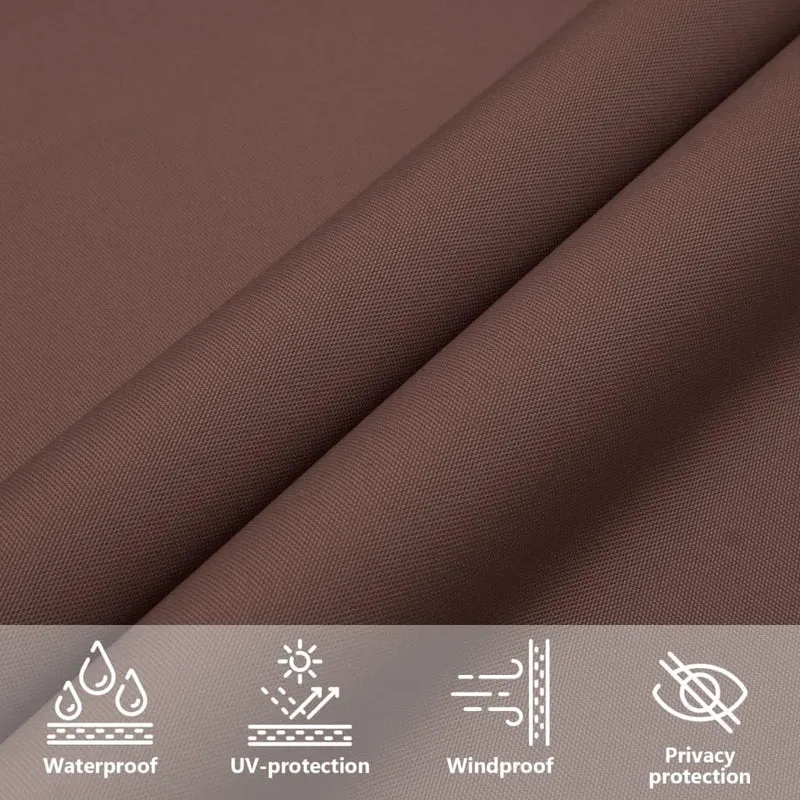 vidaXL Sonnensegel Oxford-Gewebe Rechteckig 2x2,5 m Braun Braun 2 x 2.5 m, Braun 2 x 2.5 m
