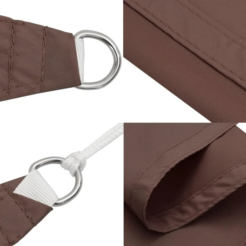 vidaXL Sonnensegel Oxford-Gewebe Rechteckig 2x2,5 m Braun Braun 2 x 2.5 m, Braun 2 x 2.5 m