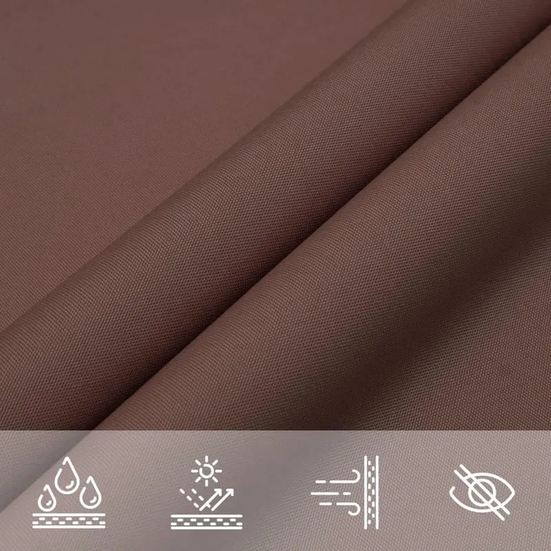 vidaXL Sonnensegel Oxford-Gewebe Rechteckig 2x2,5 m Braun Braun 2 x 2.5 m, Braun 2 x 2.5 m