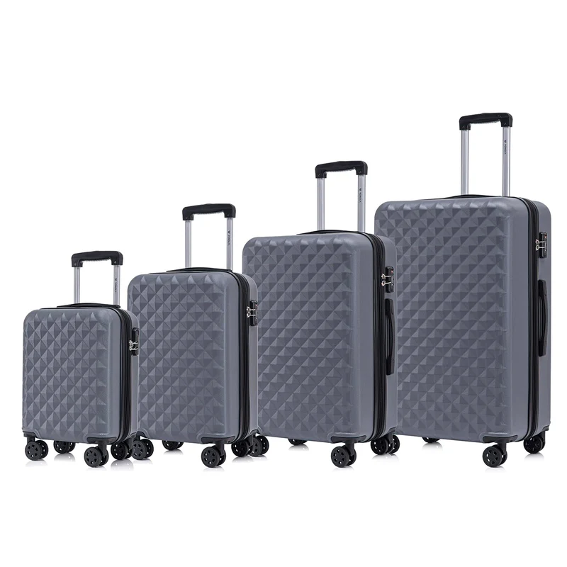 Reisekoffer Suitcase, Erweiterbarer Hartschalenkoffer Trolley mit TSA-Schloss und hochwertigem YKK-R