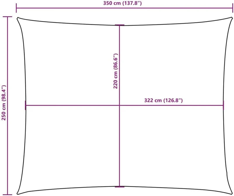 vidaXL Sonnensegel Oxford-Gewebe Rechteckig 2,5x3,5 m Orange Orange 2.5 x 3.5 m, Orange 2.5 x 3.5 m