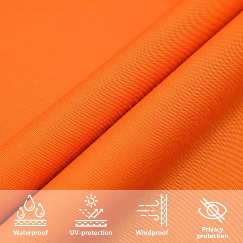 vidaXL Sonnensegel Oxford-Gewebe Rechteckig 2,5x3,5 m Orange Orange 2.5 x 3.5 m, Orange 2.5 x 3.5 m