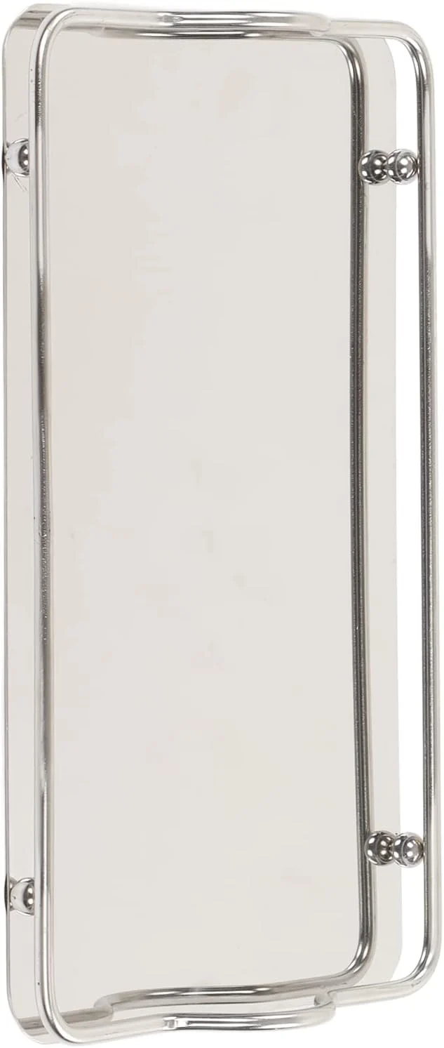 Serviertablett,Edelstahltablett,grosses rechteckiges Tablett,Elegantes rechteckiges Edelstahltablett