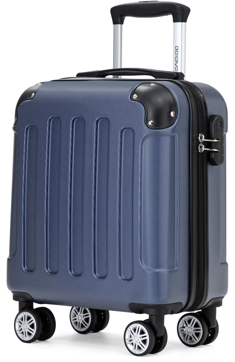 BEIBYE Zwillingsrollen Hardcase Reisekoffer Koffer Trolleys Hartschale in XL-L-M in 14 Farben (Weinr