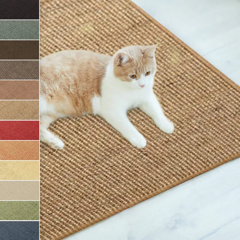 casa pura Katzen Kratzmatte aus Natur Sisal Kratzteppich Kratzmöglichkeiten für Katzen Kratzmöbel fü