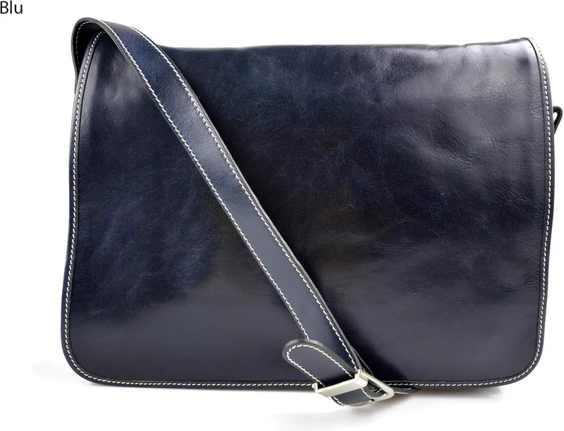 Leder messenger tasche umhängetasche kuriertasche schultertasche aktentasche messenger ledertasche l