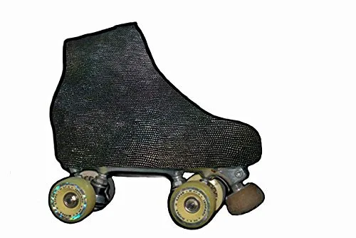 SILVYE - Glänzende und metallische Schlittschuhabdeckung, 2- TALLA S Schwarz, TALLA S Schwarz