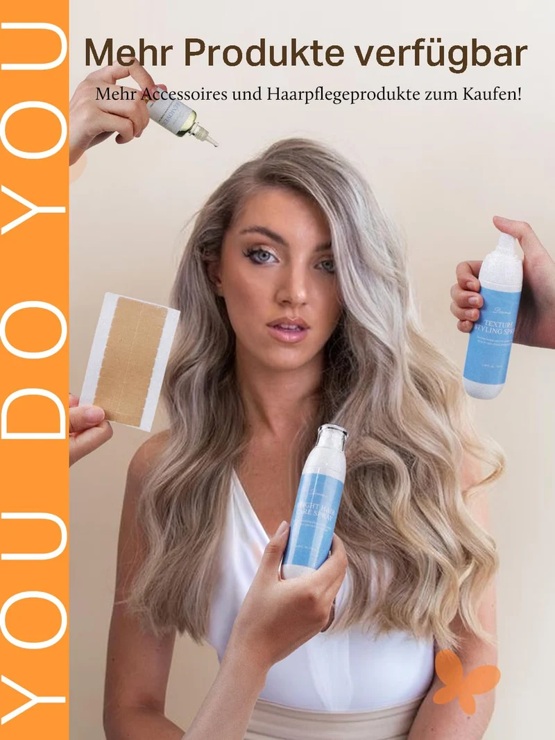 DOORES Tape Extensions Echthaar Echte Remy Voll Tape In Extension #1b/19/1b #1b/19/1b-3 Balayage Nat