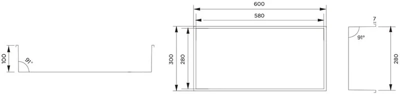 ALONI Wandnische Edelstahl gebürstet rostfrei 30,5x30,5x10 cm - Einbau-Duschnische Badezimmer Ablage