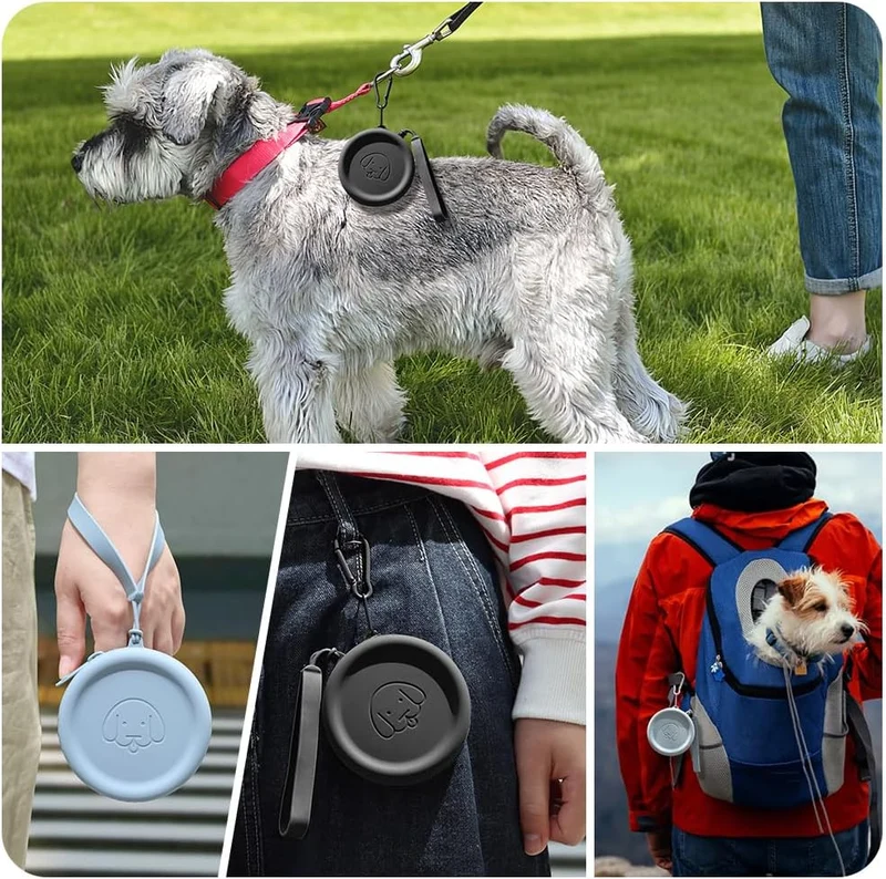 Leckerli-Tasche aus Silikon,2 Stück,Futtertasche für Hundetraining,Hundezubehör,Taschengrösse,leicht
