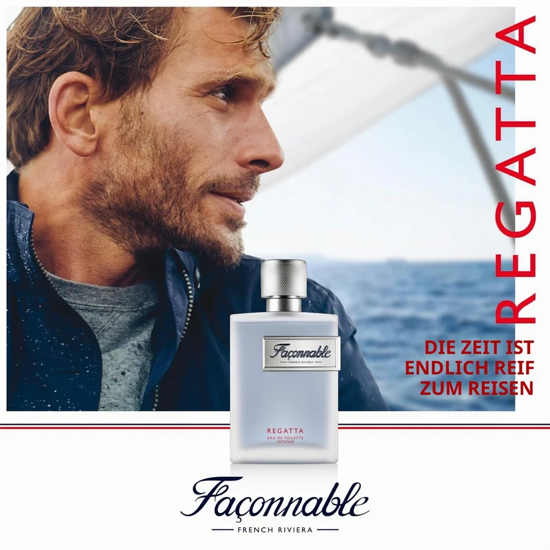 Façonnable Regatta Eau de Toilette für Herren, holzige und aquatische Düfte, 90 ml