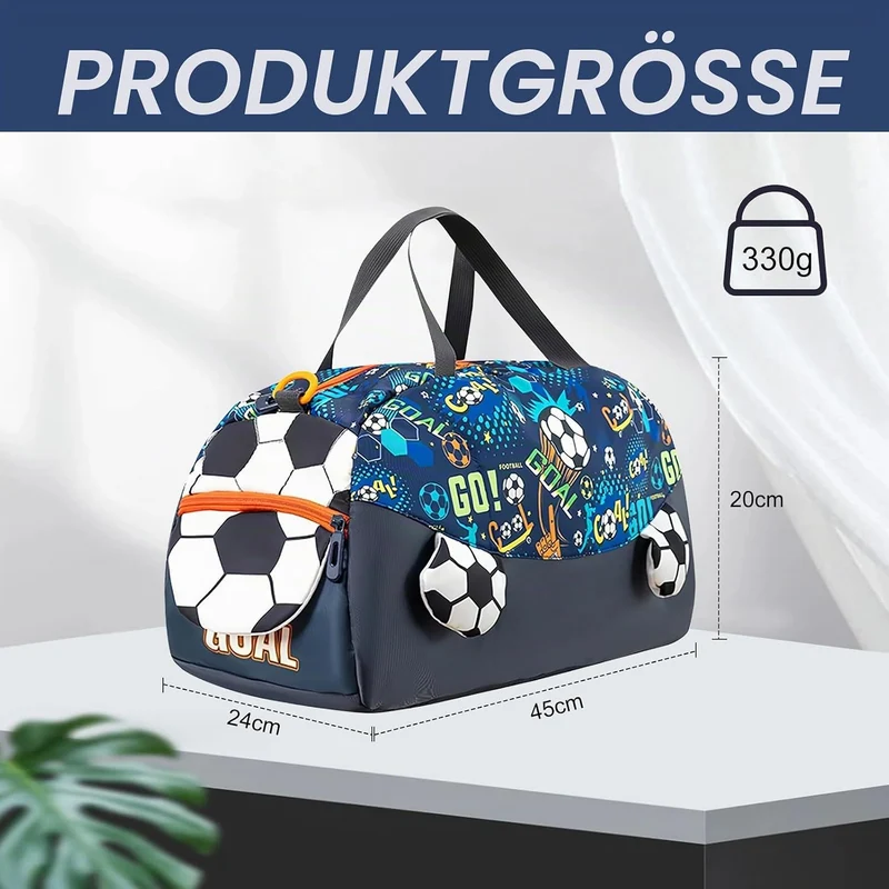 Sporttasche Kinder Wasserdicht Badetasche, Schwimmtasche Jungen Damen Gym Bag, Sportrucksack, Weeken